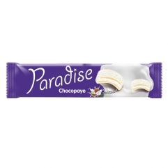 PARADISE CHOCOPAYE milk coated sandwich biscuits with marshmallow and coconut  64gr